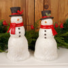 SNOWMAN WITH CARDINALS SET OF 2 - Christmas Place