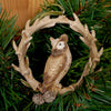 4IN WOODLAND ANTLER WREATH ORN/3 - Christmas Place