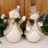 LED Woodland Christmas Snowman Set Of 2 - Christmas Place