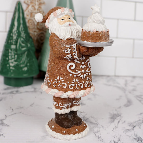 8IN GINGERBREAD SANTA - Christmas Place