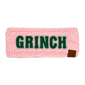 Pale Pink Grinch Headwrap