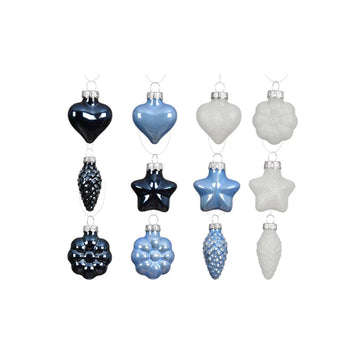 Blue Glass Shiny Ornaments Tube