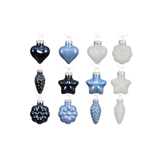 Blue Glass Shiny Ornaments Tube