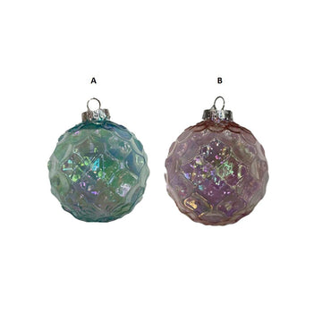 Green Pink Ball Ornament