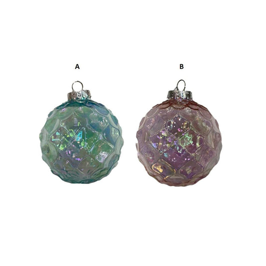 Green Pink Ball Ornament