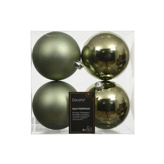 Rosemary Green Boxed Ball Ornaments set Of 4 - Christmas Place