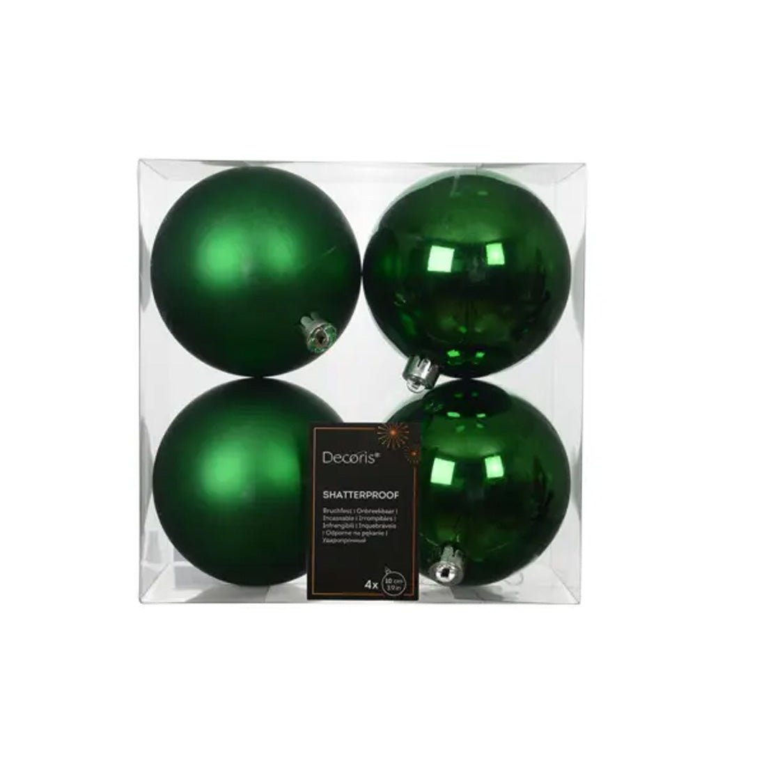 Jolly Green Ball Ornament Boxed 4 - Christmas Place