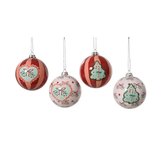 Bow Holly Ball Ornament - Christmas Place