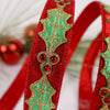 1IN RED METALLIC DUPION JEWEL HOLLY (10)