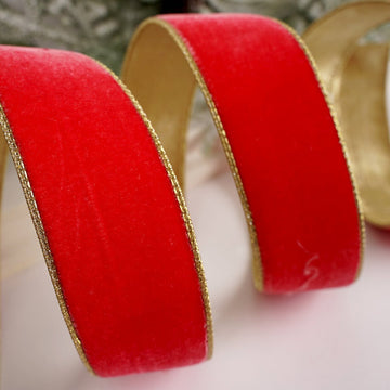 2.5Inch Desert Coral Velvet Ribbon - Christmas Place