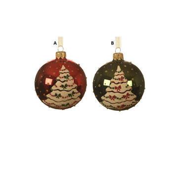 Tree With Bows Ball Ornament