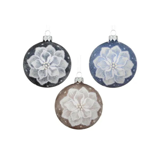 Flower Ball Ornament - Christmas Place