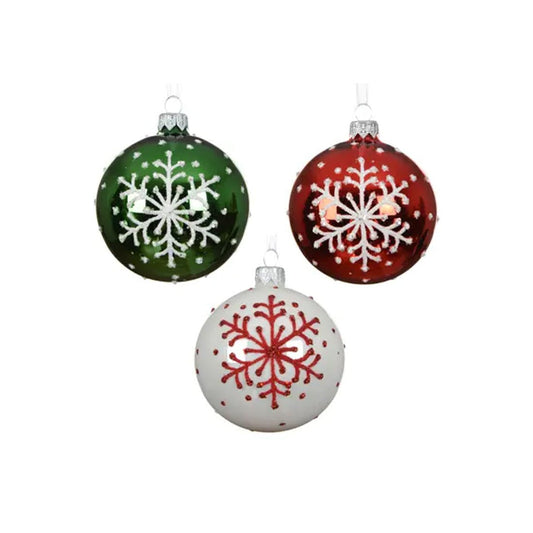 Snowflake Ball Ornament - Christmas Place