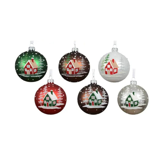 Red Green House Ball Ornament - Christmas Place