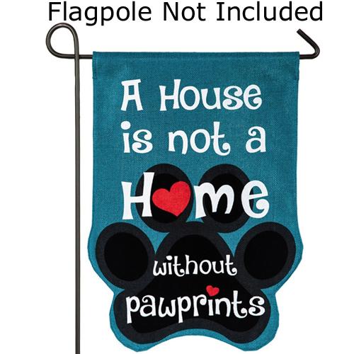 Paw Prints Garden Flag