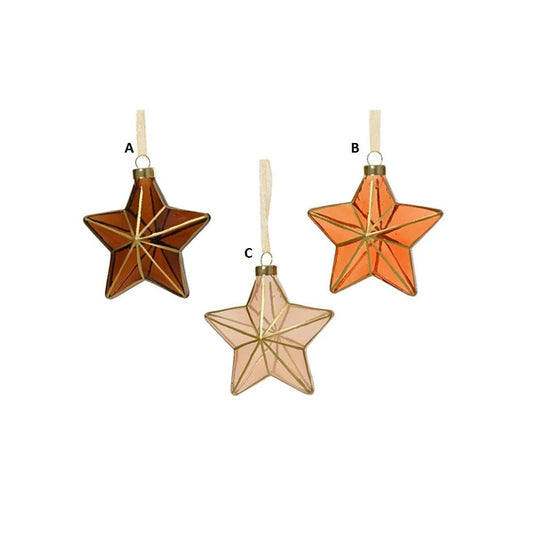 Glass Star Ornament