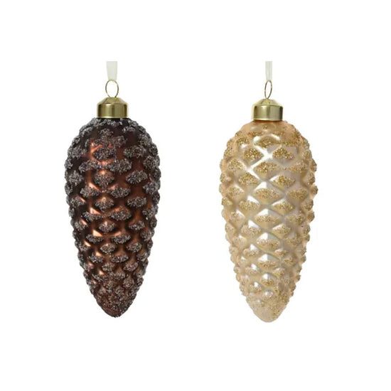 Glass Pinecone Ornament - Christmas Place