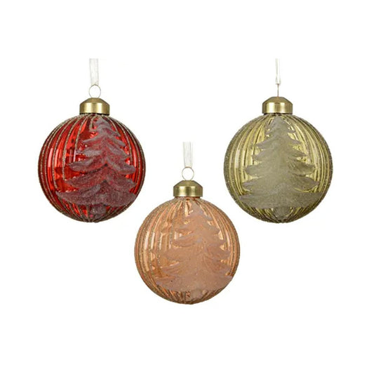 Glass Etched Tree Ornament - Christmas Place