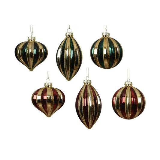 Green Red Gold Ornament - Christmas Place