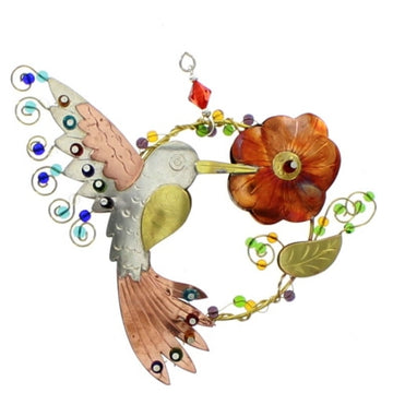 Metal Humming Bird Ornament
