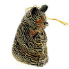 Black Bear Cloisonne Gold Plated Ornament - Christmas Place
