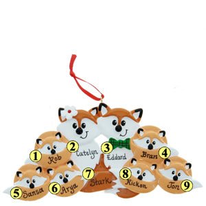 Fox Family of 8 - Christmas Place