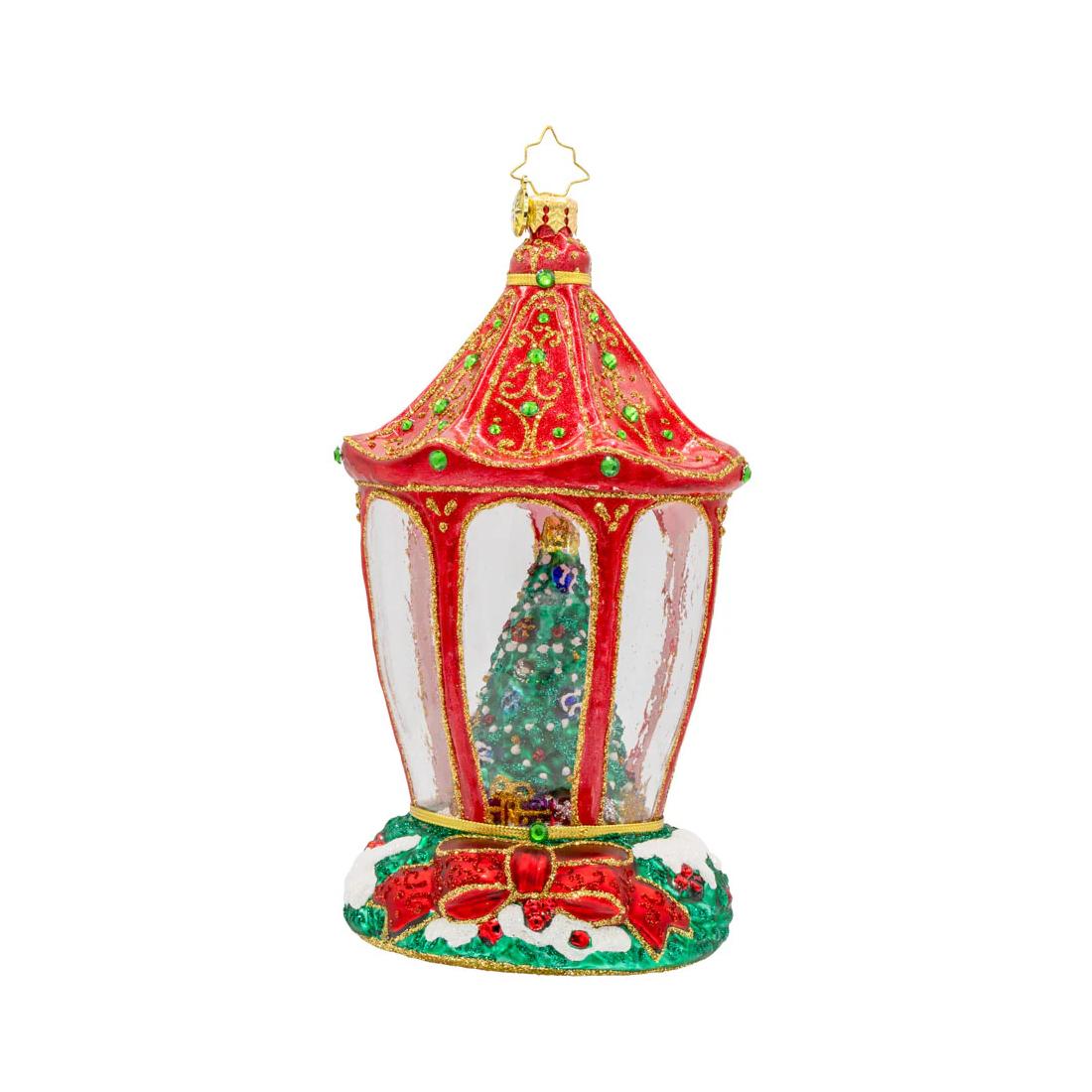 2025 Sparkle N Spruce Lantern Ornament - Christmas Place