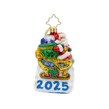 2025 Rooftop Parking Santa 2025 Gem Ornament