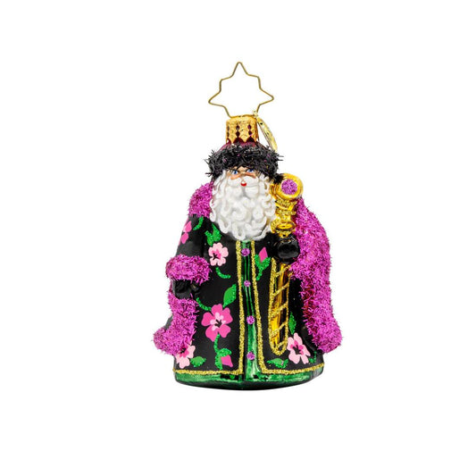 2025 Midnight Blossom St Nick Gem Ornament