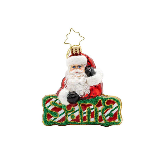 2025 Whats In A Name Santa Gem Ornament