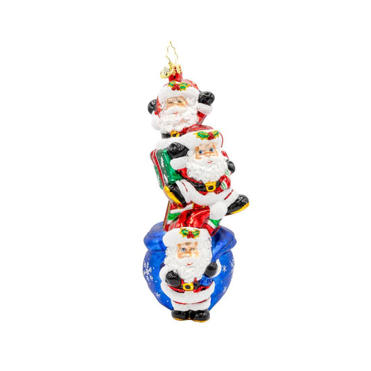 Jolly Santa Trio Ornament
