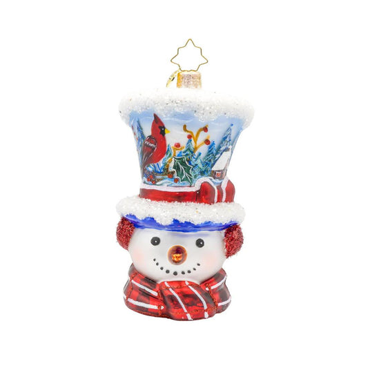 Snowy And The Cardinals Ornament