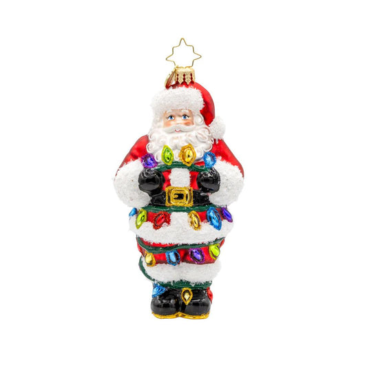 Tangled Up Santa Ornament