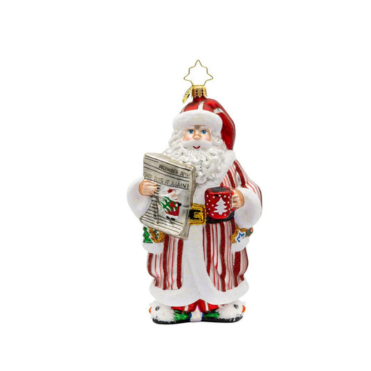 Santas Daily News Ornament