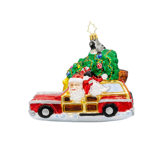 Santas Woodland Adventure Ornament