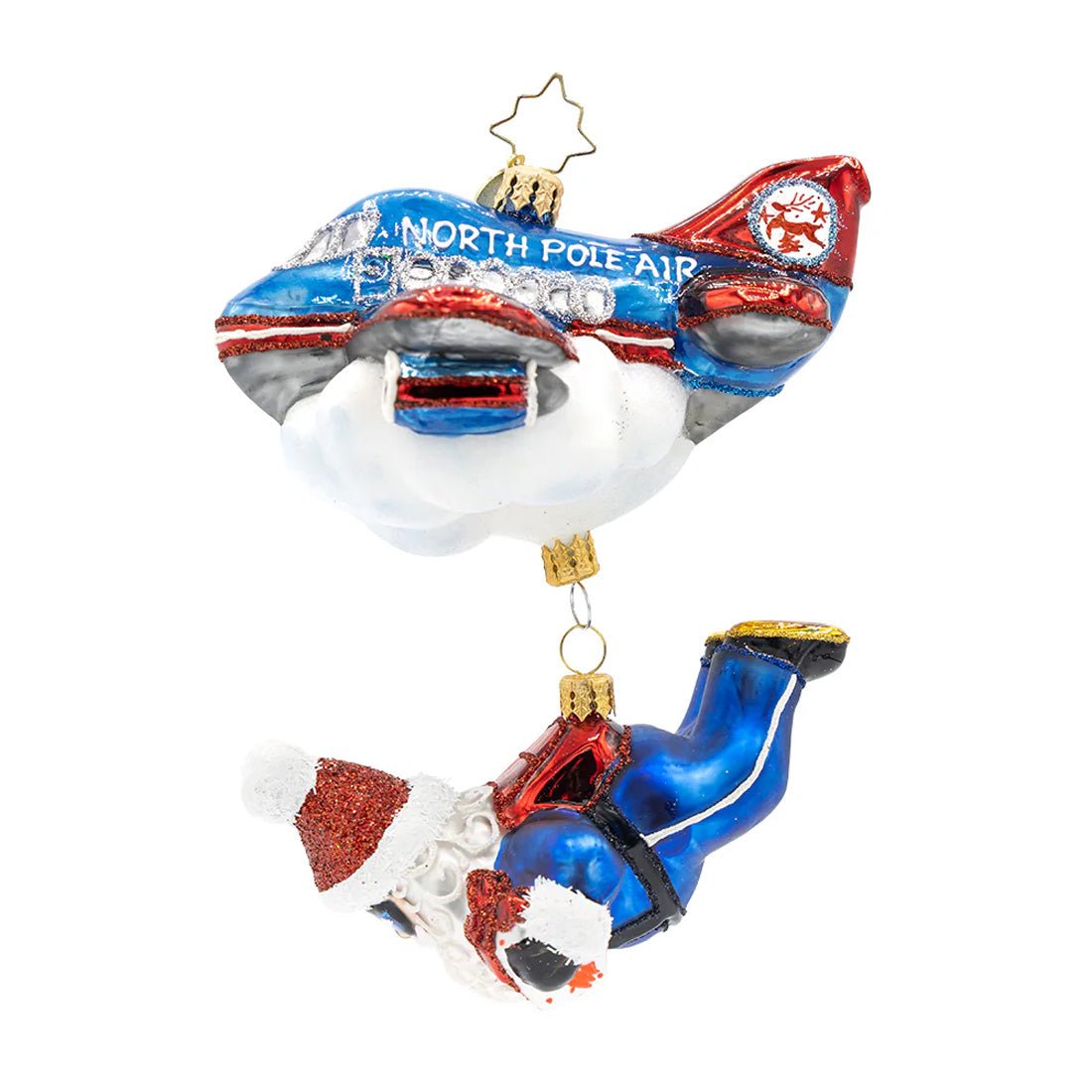 2026 Jolly Jumper Santa Ornament - Christmas Place