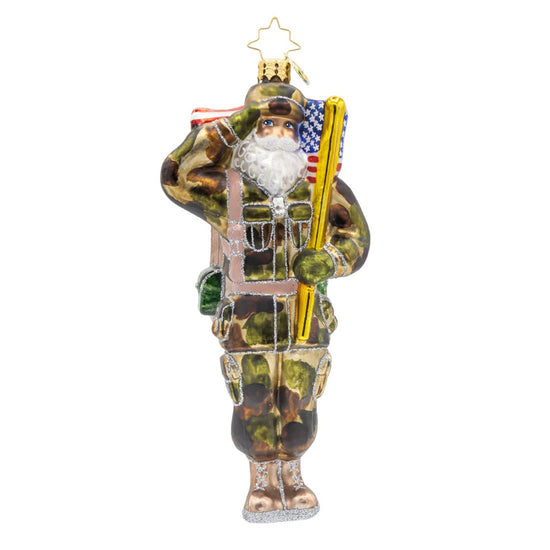 Yuletide Trooper Ornament - Christmas Place
