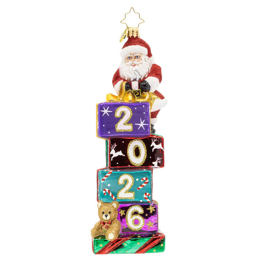 2026 Stacking Up The Years Ornament