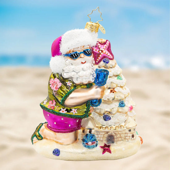 2026 Sandy Claus Castle Ornament - Christmas Place