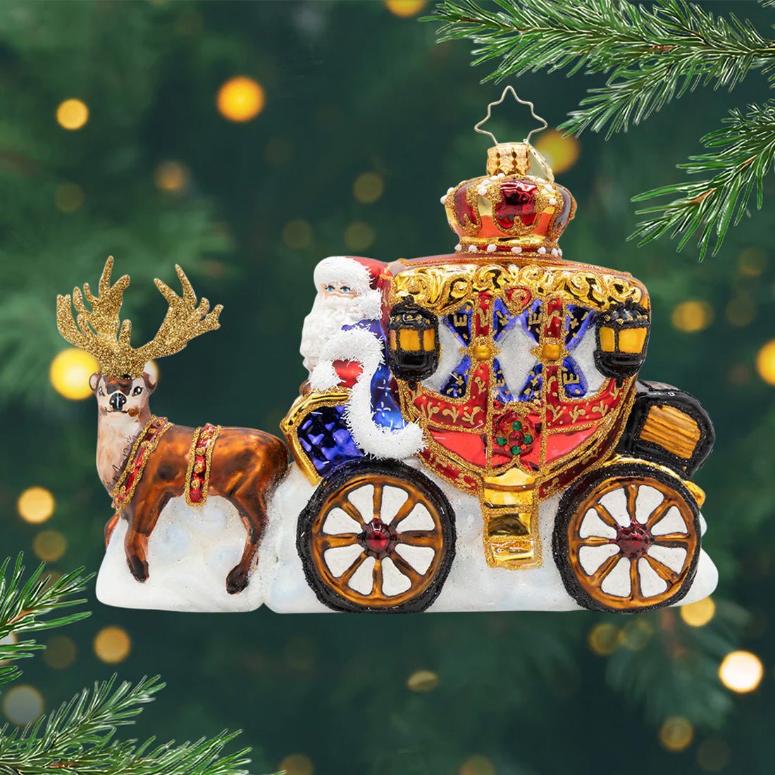 2026 Yuletide Carriage Ride Ornament - Christmas Place