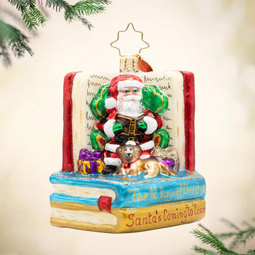 2026 Santas Book Nook Gem Ornament