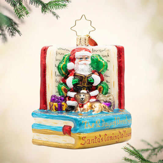 2026 Santas Book Nook Gem Ornament