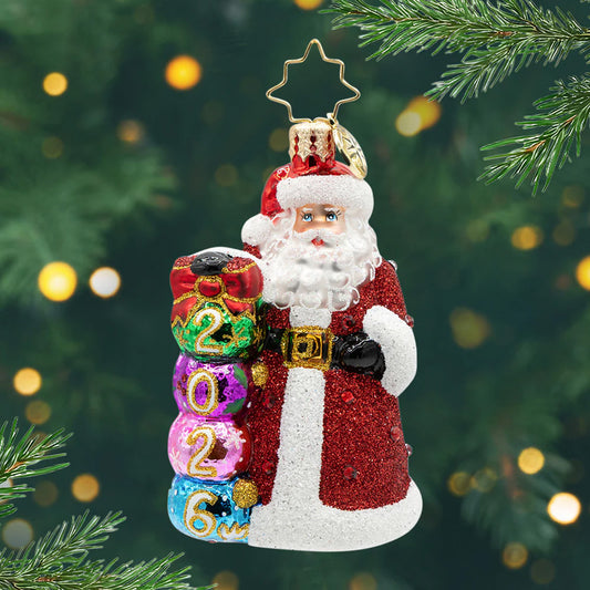 2026 Christmas Countdown Gem Ornament