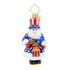 2026 All American Santa Gem Ornament - Christmas Place