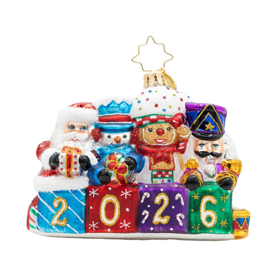 2026 Stacking Up The Cheer Gem Ornament - Christmas Place