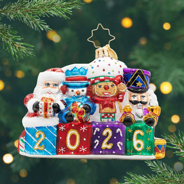 2026 Stacking Up The Cheer Gem Ornament - Christmas Place