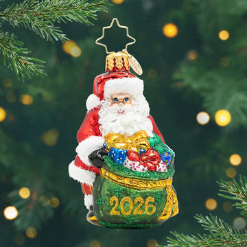 2026 Santas Yearly Gift Drop Gem Ornament - Christmas Place