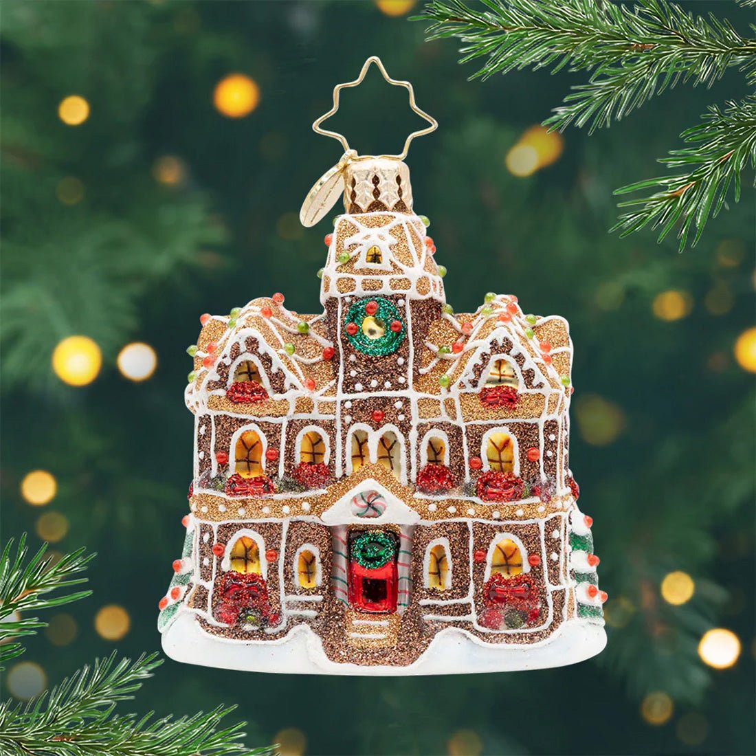 2026 Gingerbread Manor Gem Ornament - Christmas Place