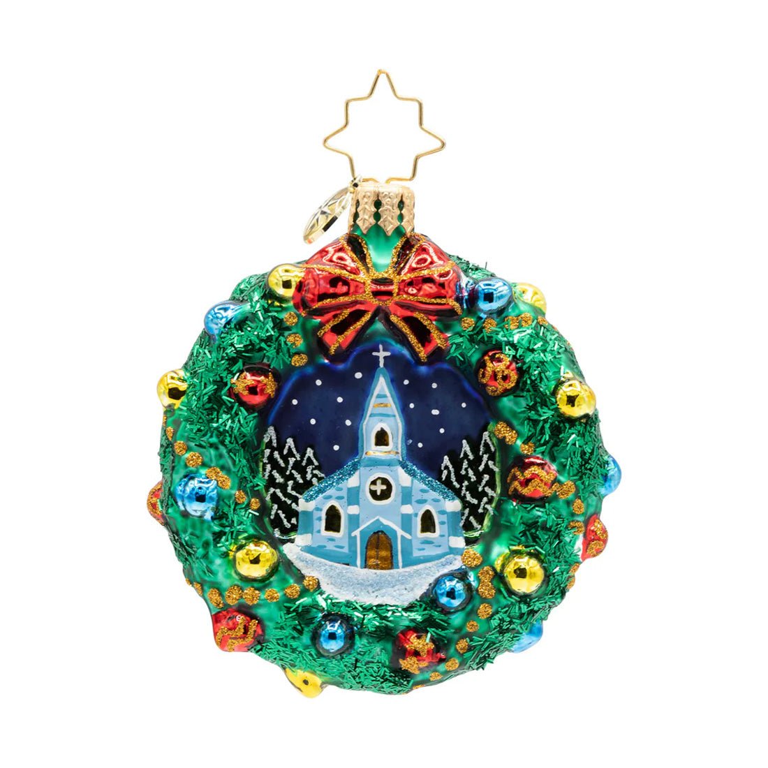 2026 Sacred Harmony Wreath Gem Ornament - Christmas Place