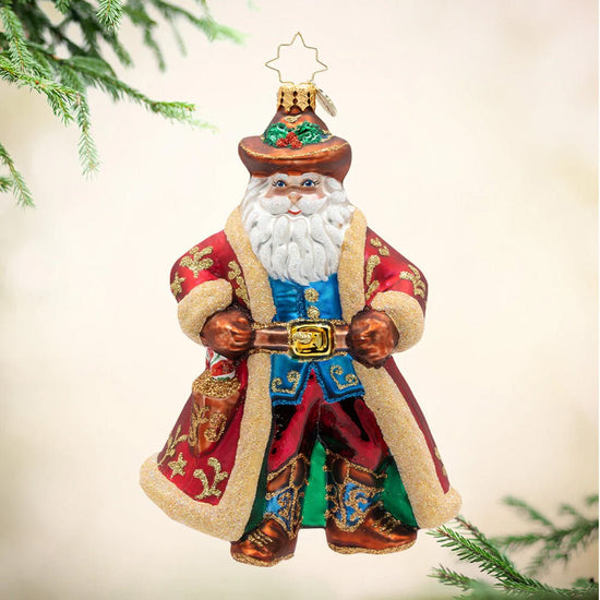 2026 Jingle Spurs Santa Ornament - Christmas Place